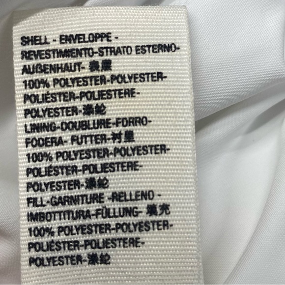 Free People White Hooded Puffer Jacket Women’s S Drawstring Bottom Pockets - Picture 12 of 15